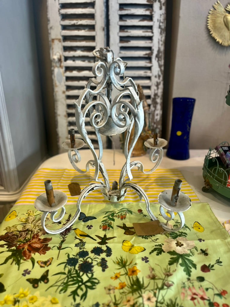 French metal light fititing