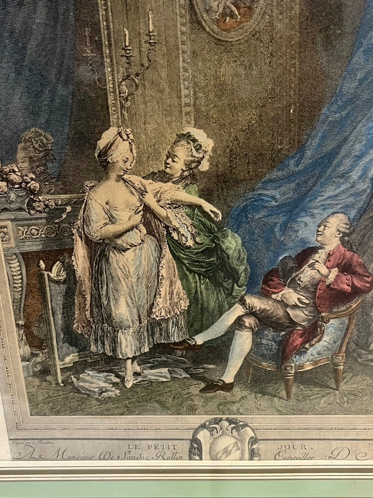 Frsmed French antique lithograph