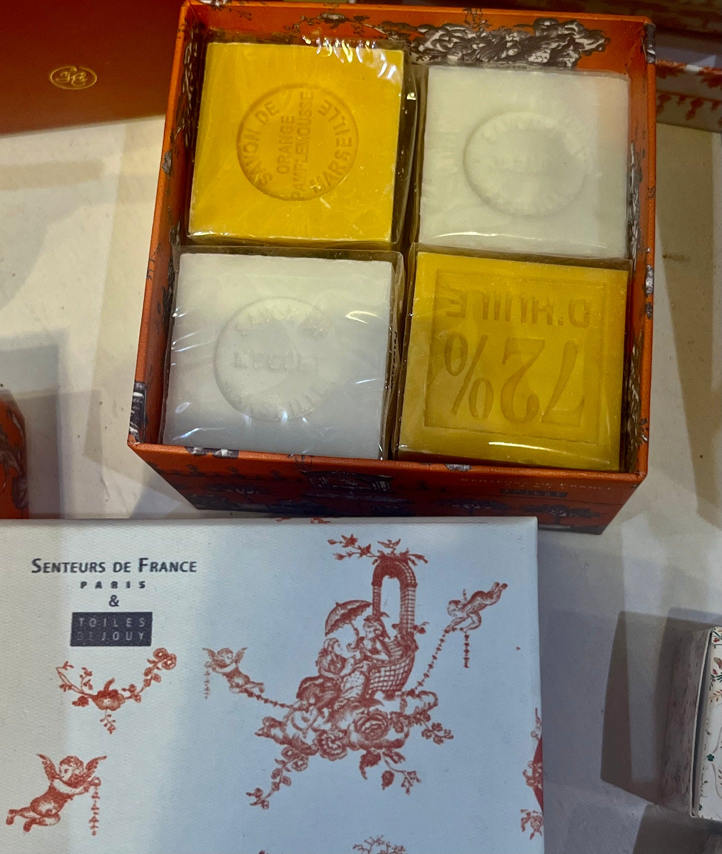 Sen04 Senteurs de France, Jardin de la Francaise, boxed soaps x 4 soaps