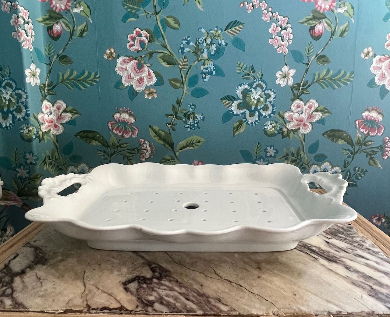 fa870 Gorgeous white platter for Asparagus