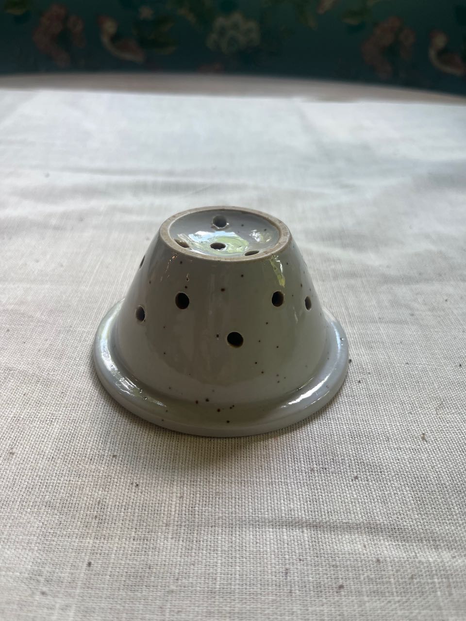 fa923 Small French cheese draining bowl, ceramic