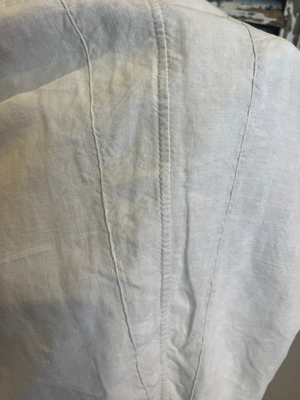 fa880 French antique Linen chemise.