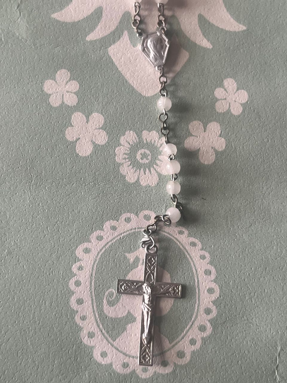 French vintage rosary beads