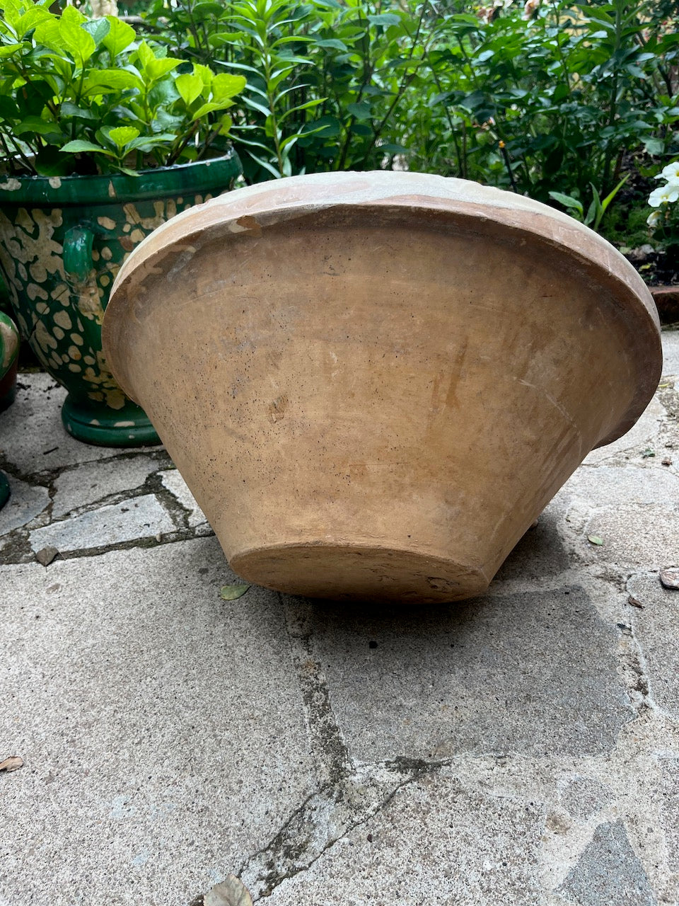 fa533 Large terracotta bowl with cream glaze