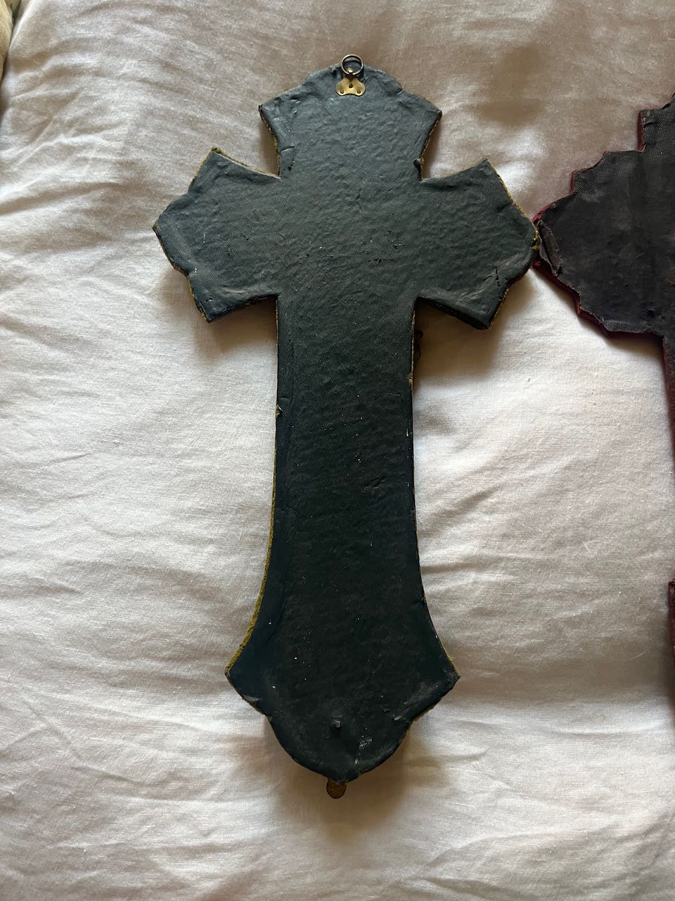 fa537 Large wooden wall cross, french vintage (Copy)