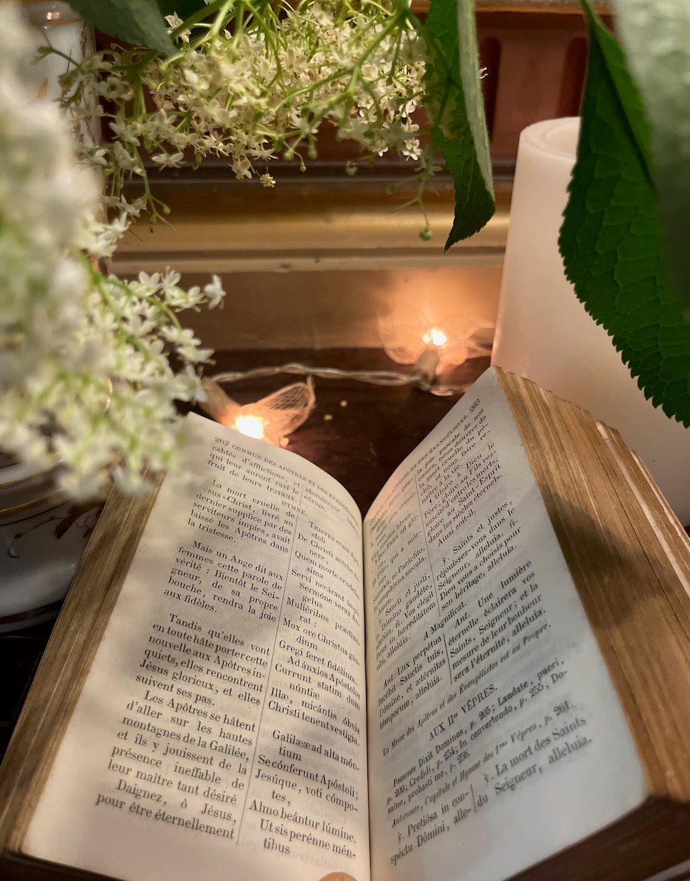 fa546 Med size Religious book with gold tipped pages