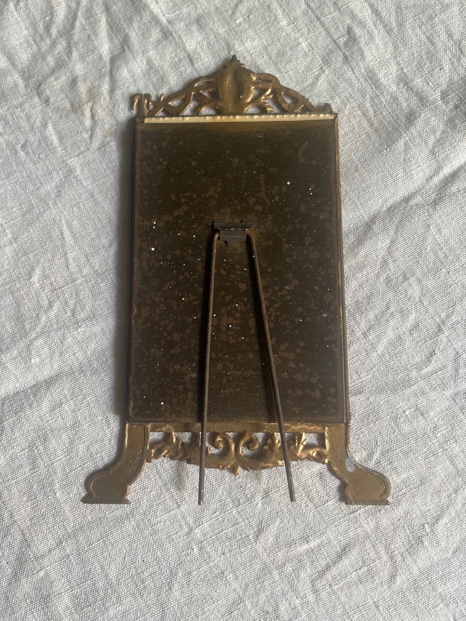 fa582 Small Art nouveau frame with glass, 19th century