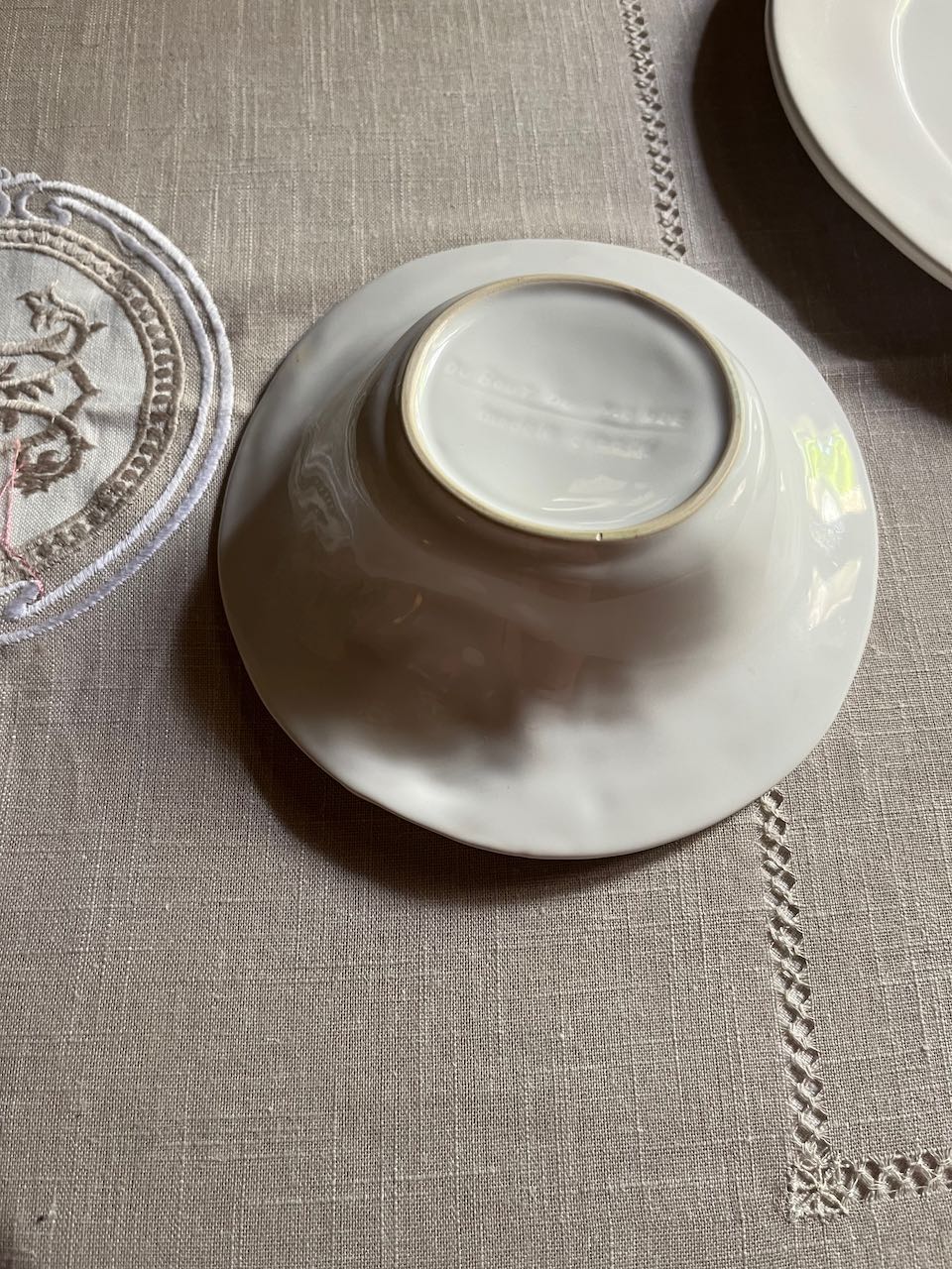 fa616 French Handmade Angel soup/dessert bowl