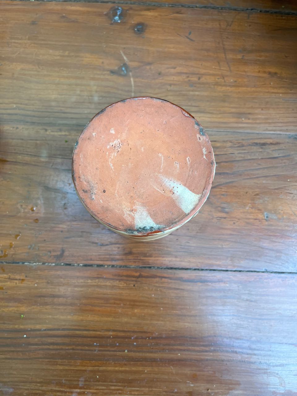 fa635 Small French vintage provincial container