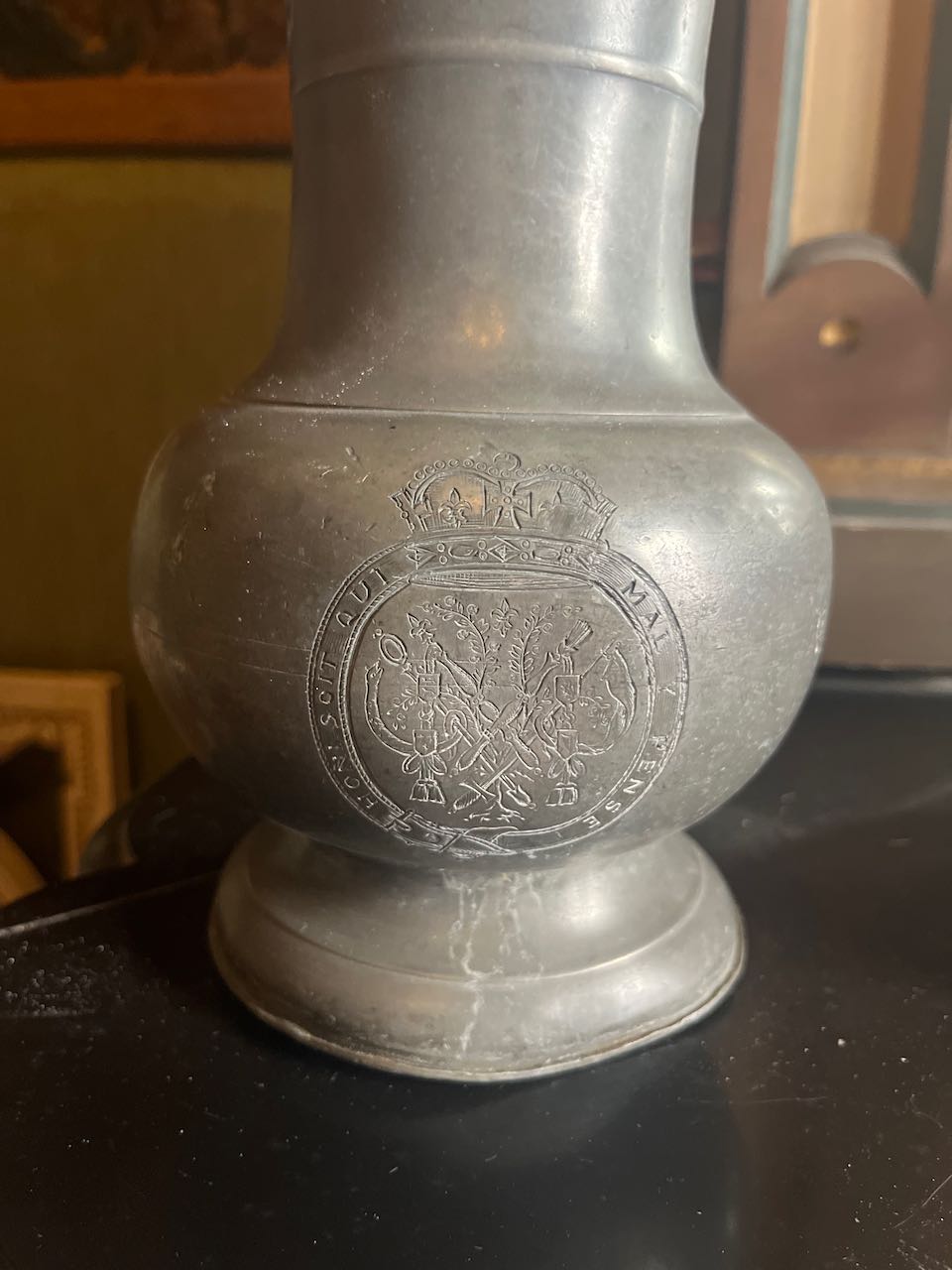 fa680 French Pewter jug from 1689