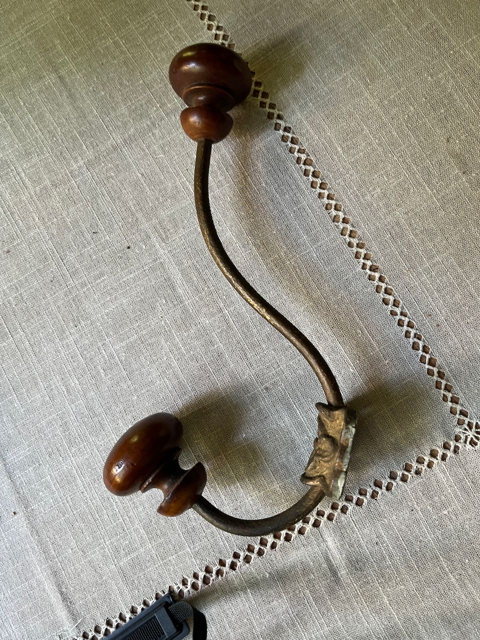 fa702 French antique double wall hook
