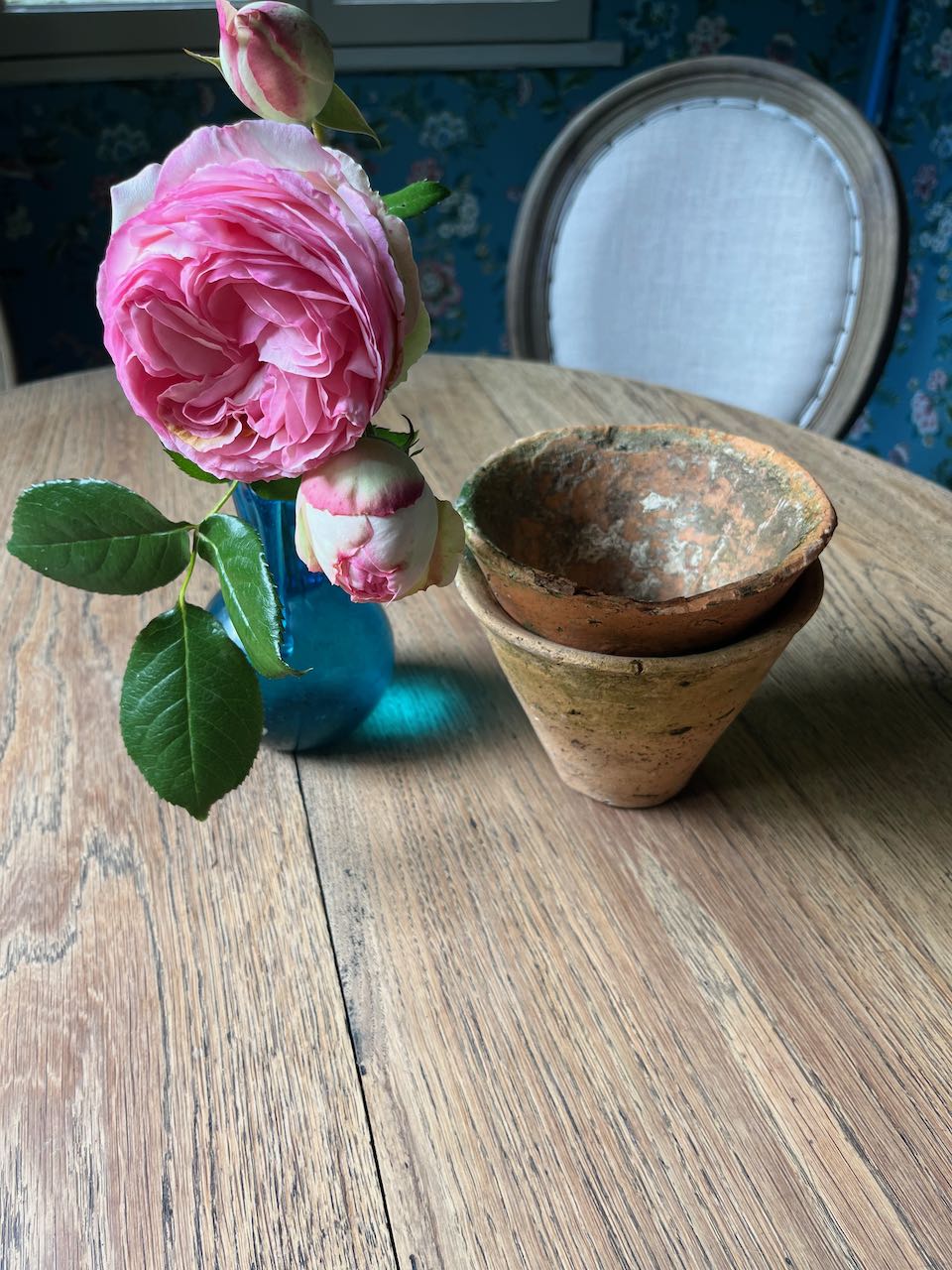 fa4602 French Vintage pine Resin collecting pots