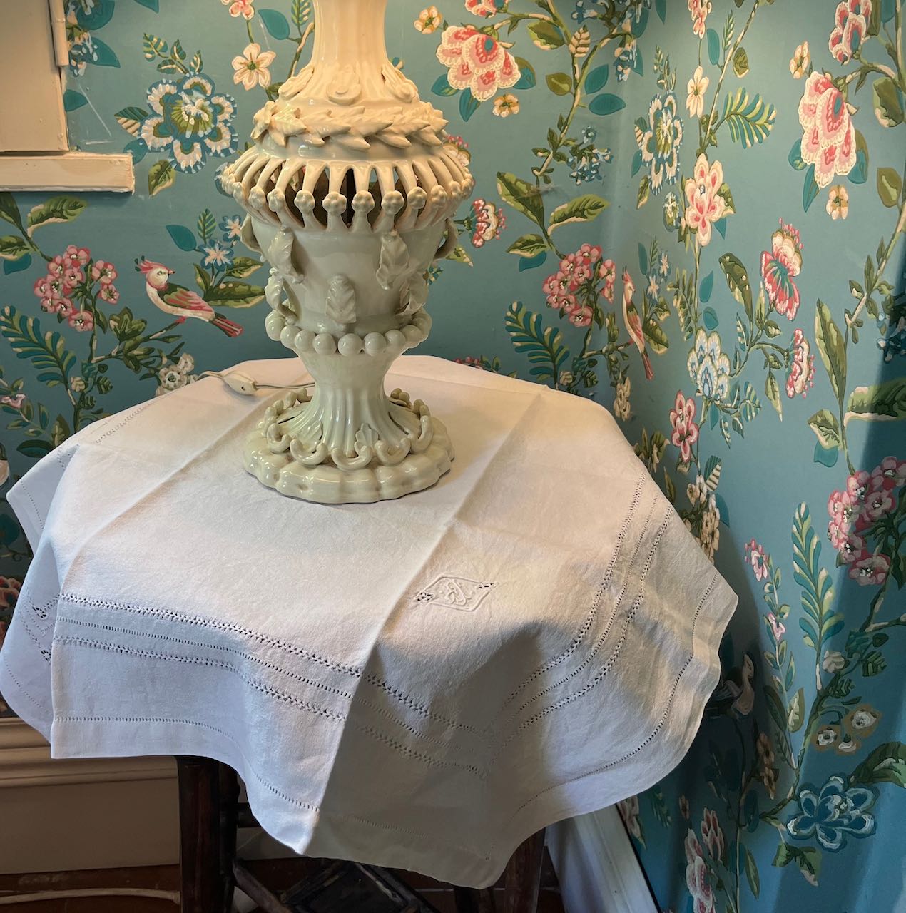 fa774 French antique serviettes, set 6