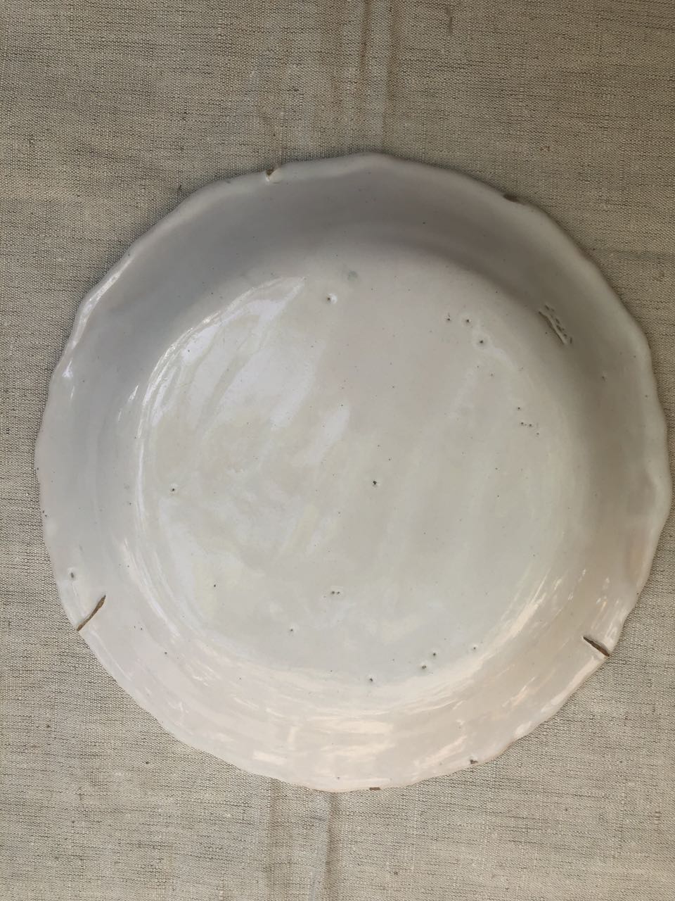 fa904 faince French antique plate, 1800's