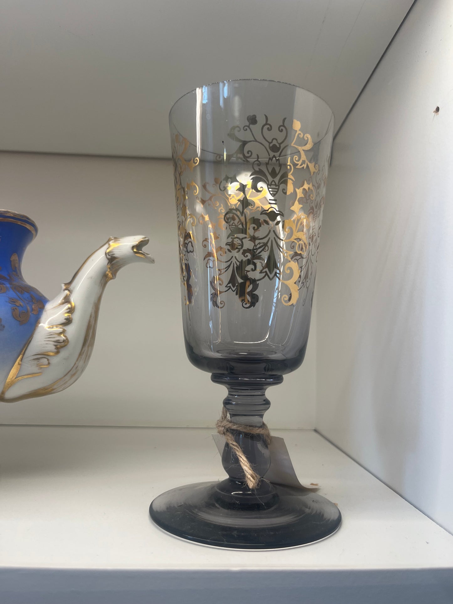 fa541 Large glass candle votive ( have 2)-each