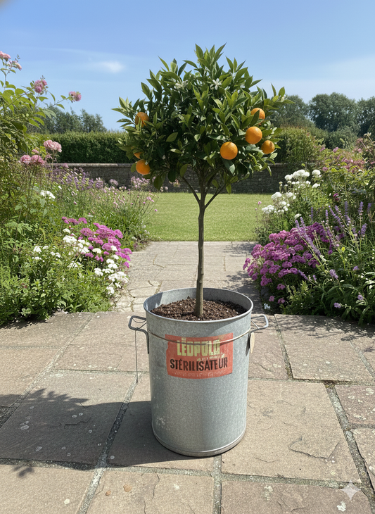 fa4613 Large French metal Zinc container