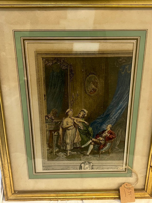 Frsmed French antique lithograph