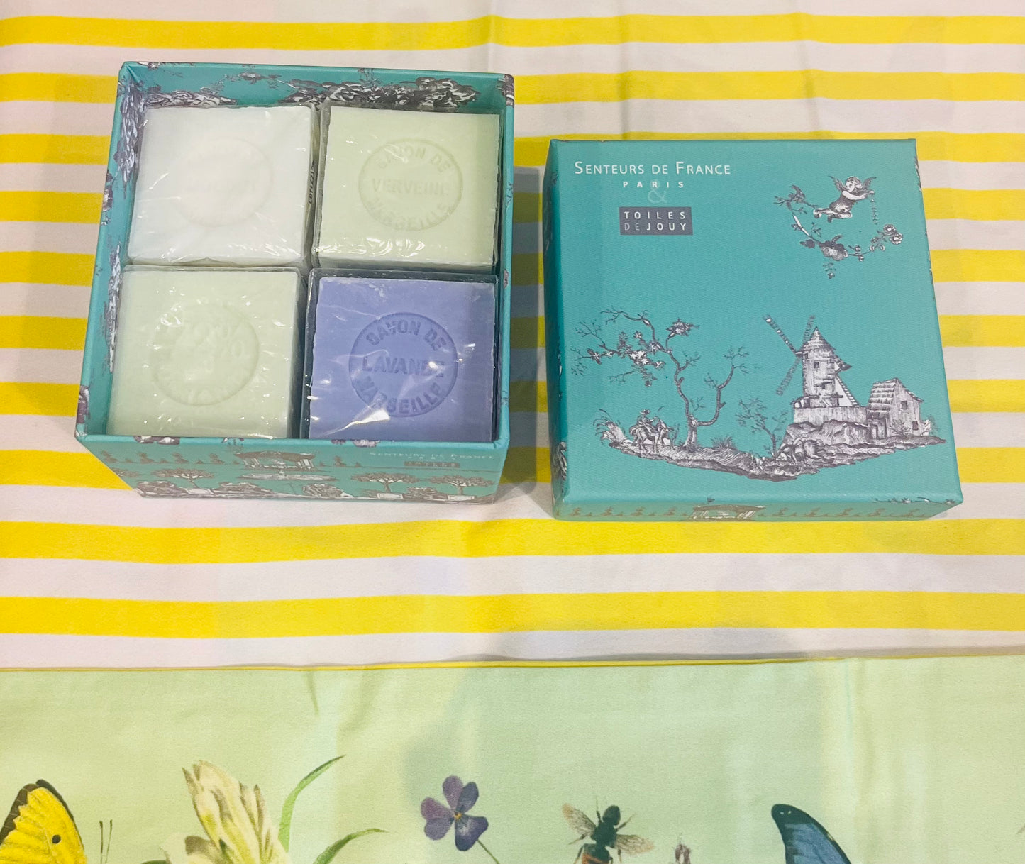 Sen04 Senteurs de France, Jardin de la Francaise,  boxed soaps x 4 soaps
