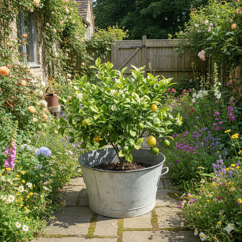 fa990 Large French metal Zinc container