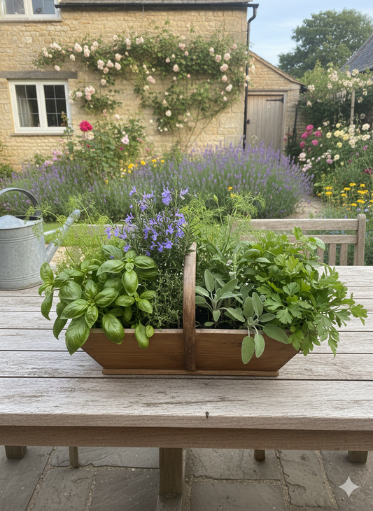 fa625 French vintage trug for fruit/vege/herbs/flowers