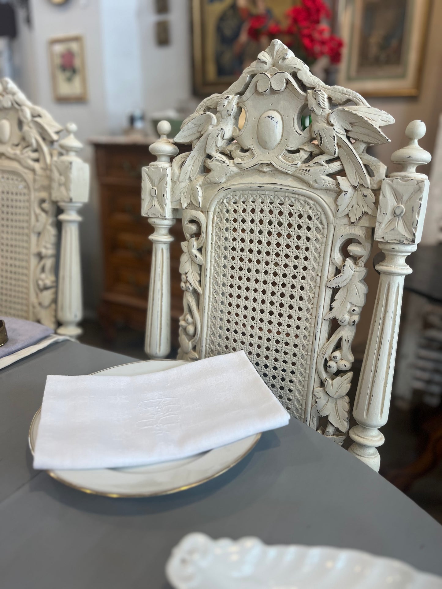  Louis X1V French Revival style chairs dating from the late 19th century to early 20th (circa 1880-1920)