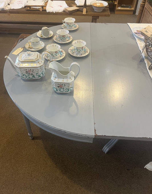 fa976 Round pedestal extendable table