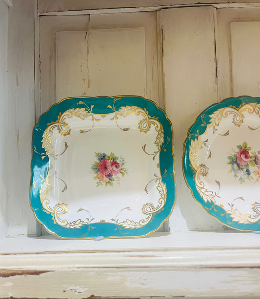 French antique serving plate