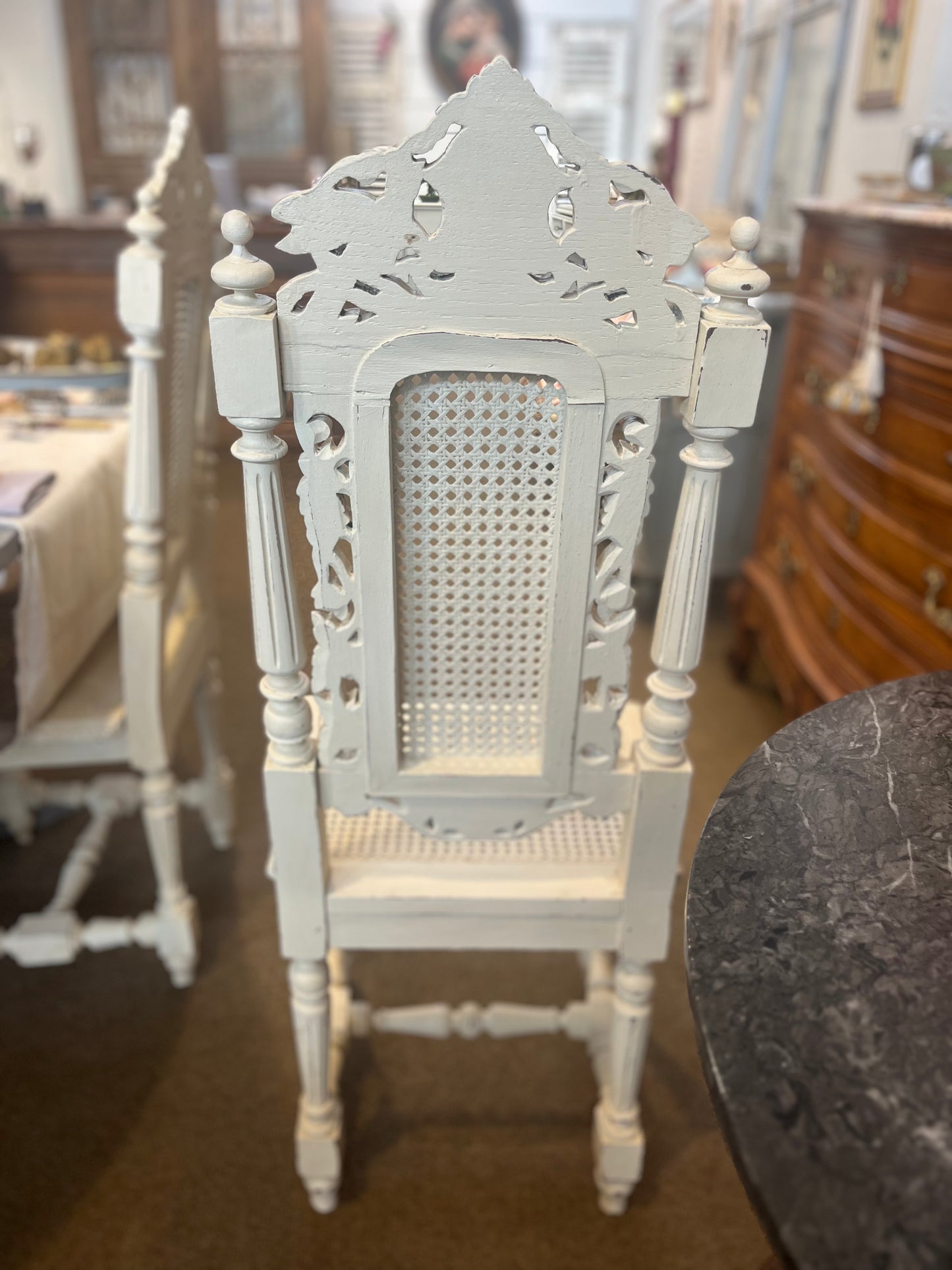 Louis X1V French Revival style chairs dating from the late 19th century to early 20th (circa 1880-1920)