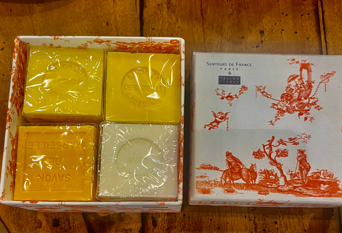 Sen04 Senteurs de France, Jardin de la Francaise,  boxed soaps x 4 soaps