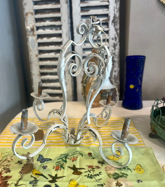 French metal light fititing