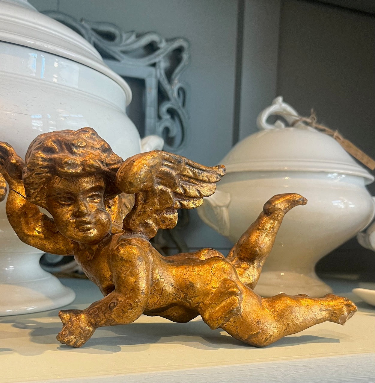 fa988 19th Century French Antique Puttis (pair)