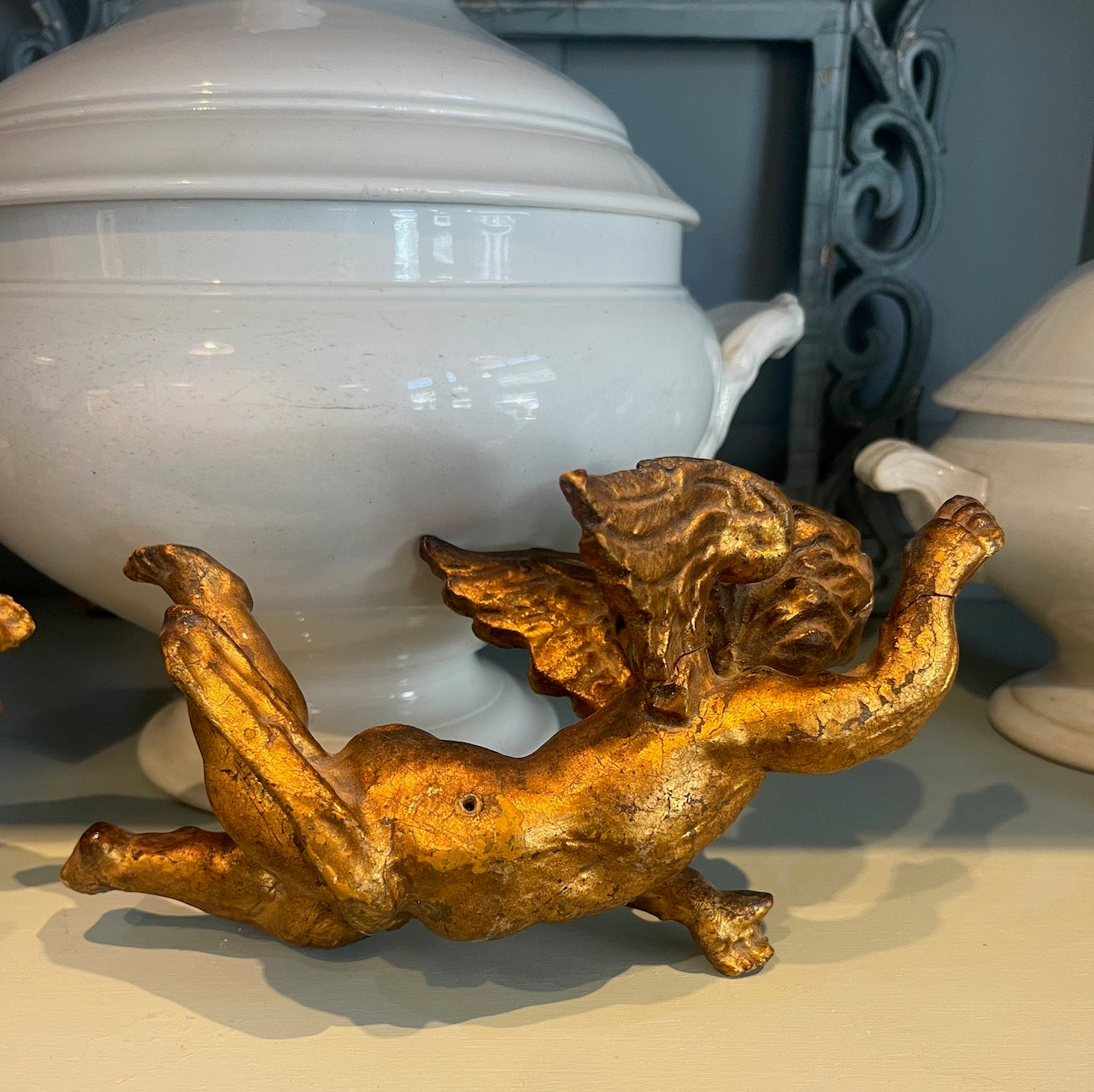 fa988 19th Century French Antique Puttis (pair)