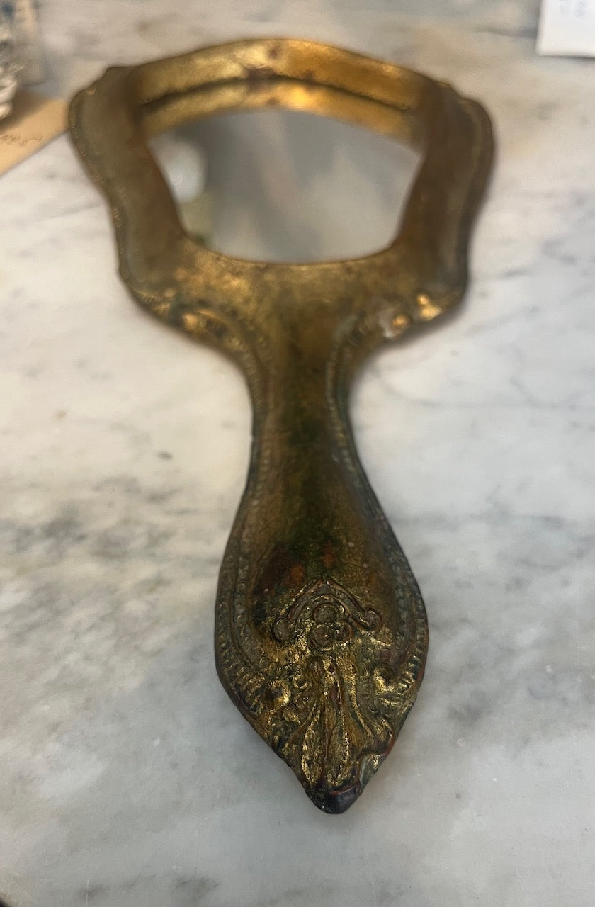 Fa985 Gilded Vintage hand mirror