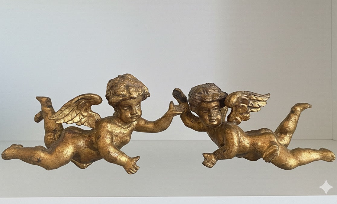 fa988 19th Century French Antique Puttis (pair)