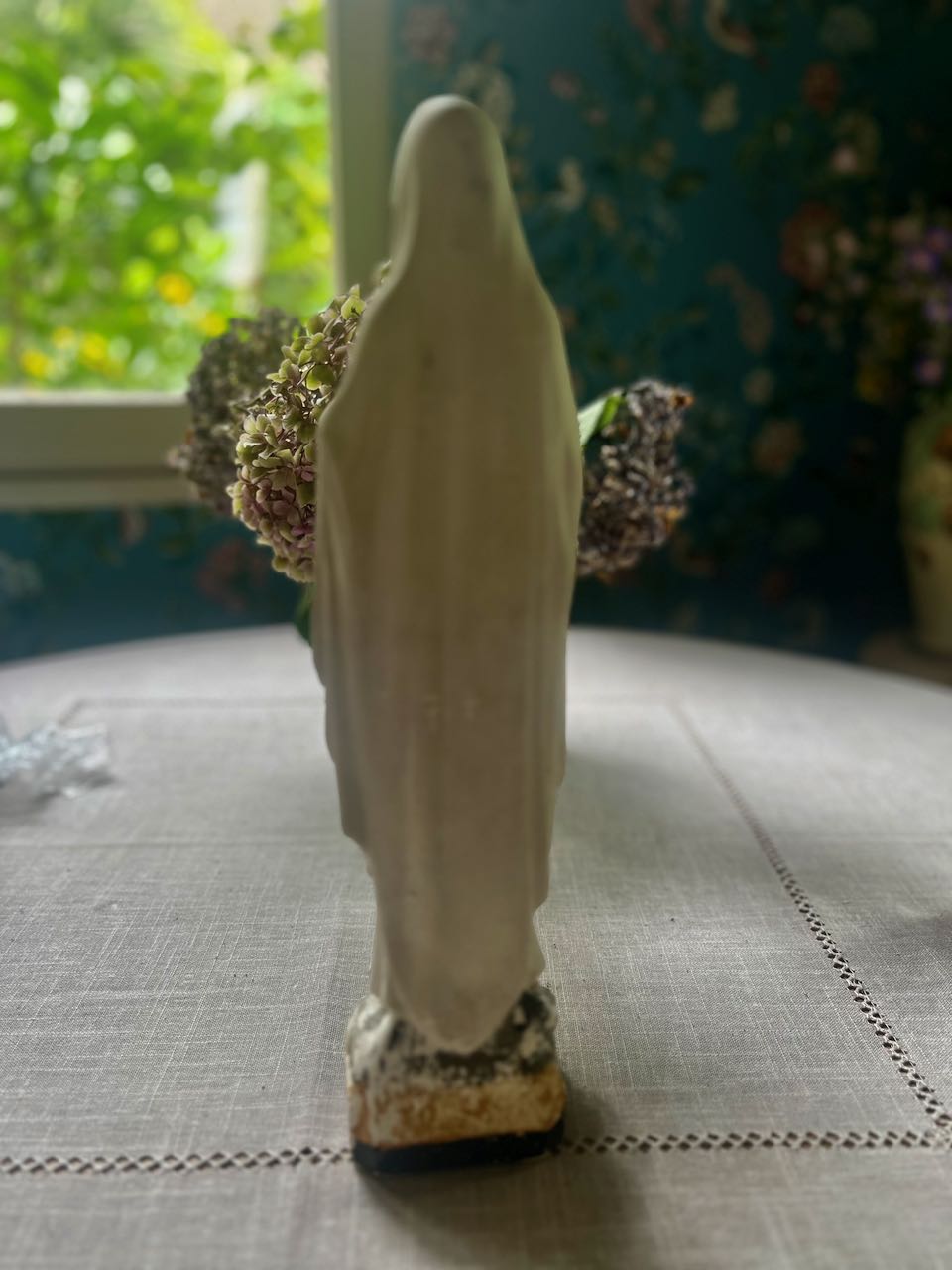 fa797 Plaster french vintage Madonna