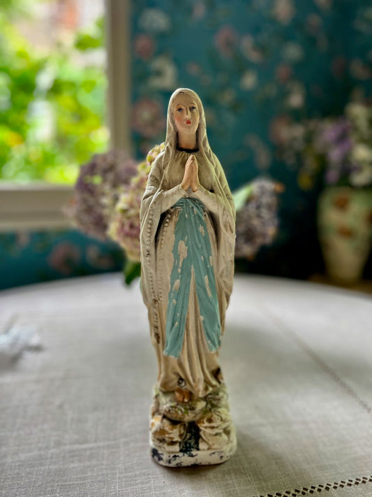 fa797 Plaster french vintage Madonna