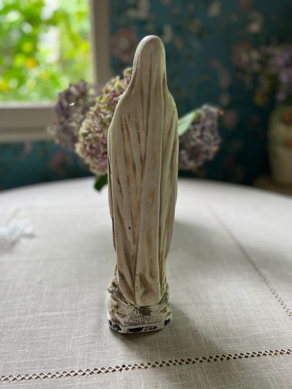 fa797 Plaster french vintage Madonna