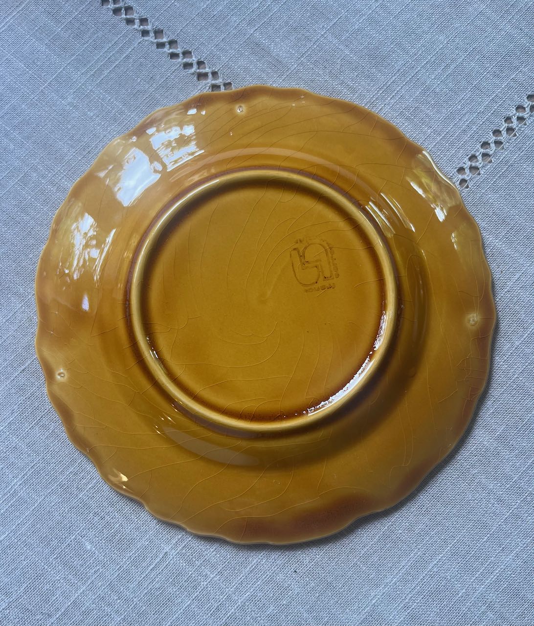 French Fruit plates, two different designs, each