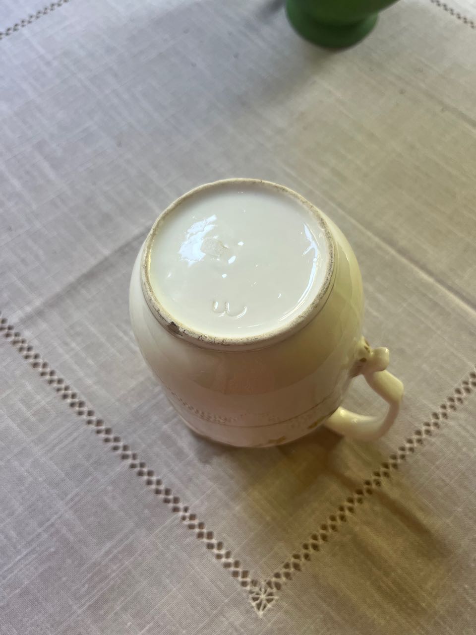 fa854 French Porcelaine Milk jug with gold detail 19th century