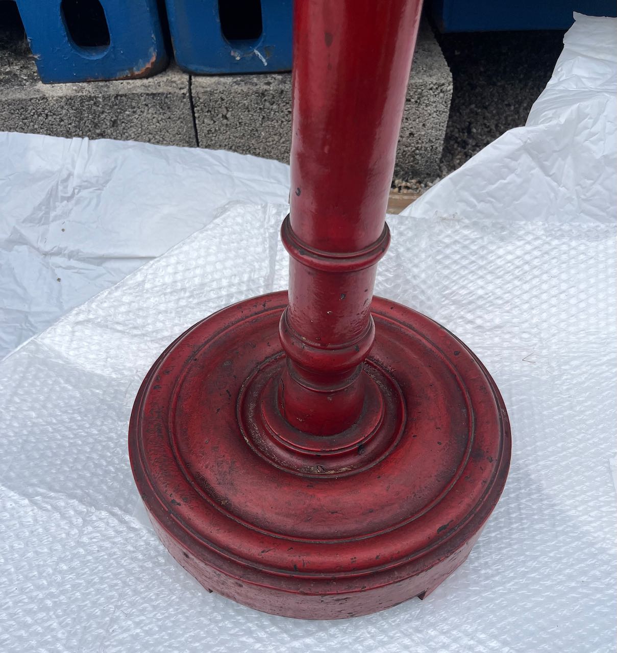 fa514 Lacquered vintage lampbase