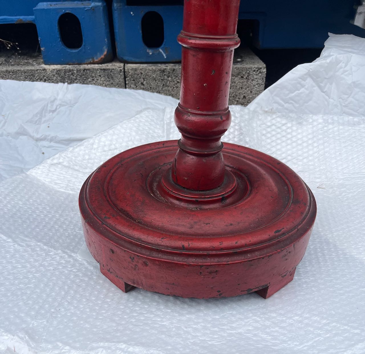 fa514 Lacquered vintage lampbase