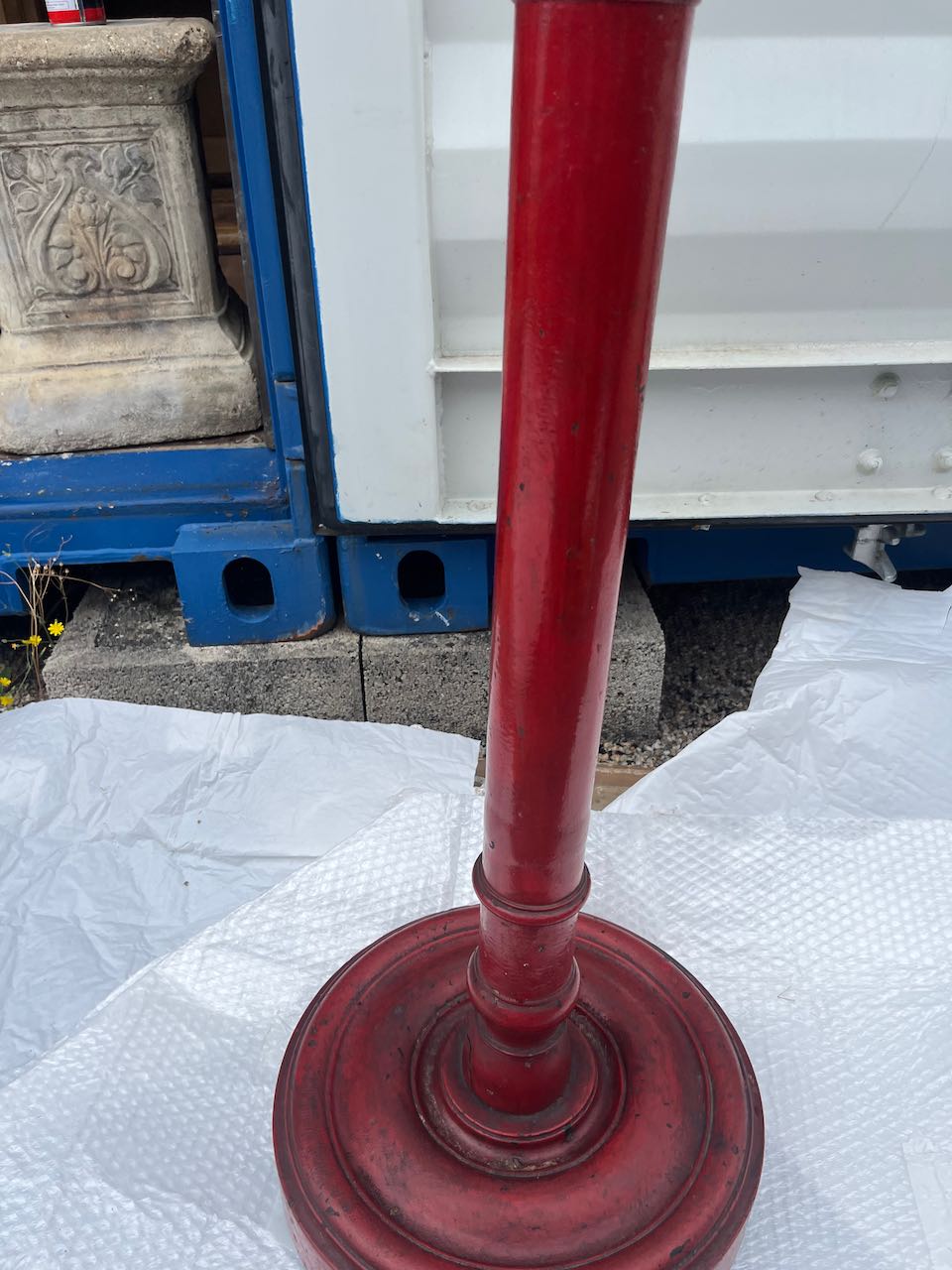 fa514 Lacquered vintage lampbase