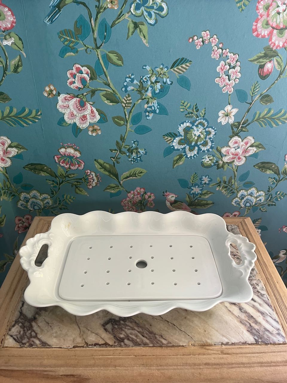 fa870 Gorgeous white platter for Asparagus