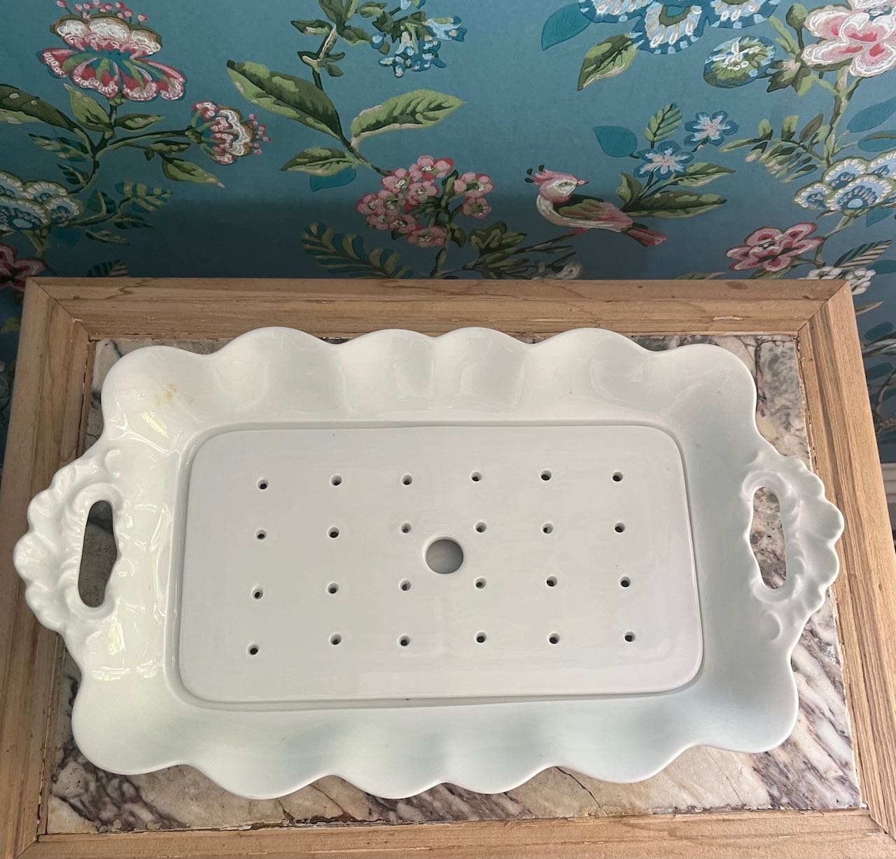 fa870 Gorgeous white platter for Asparagus