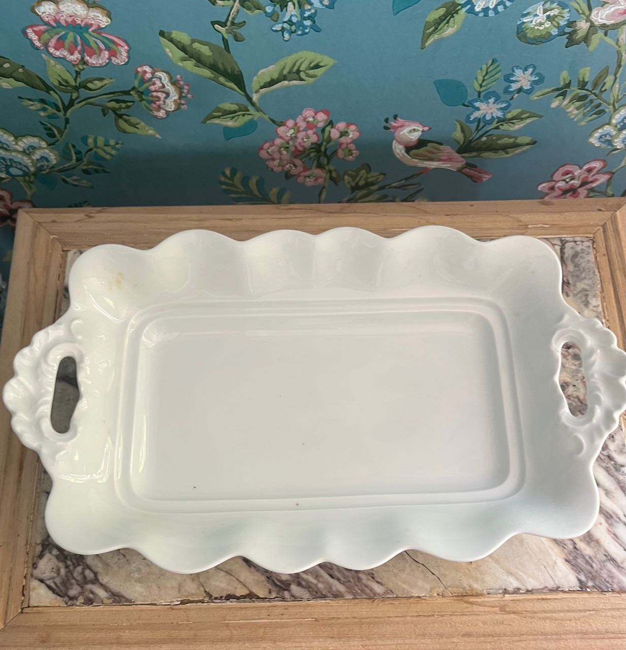 fa870 Gorgeous white platter for Asparagus