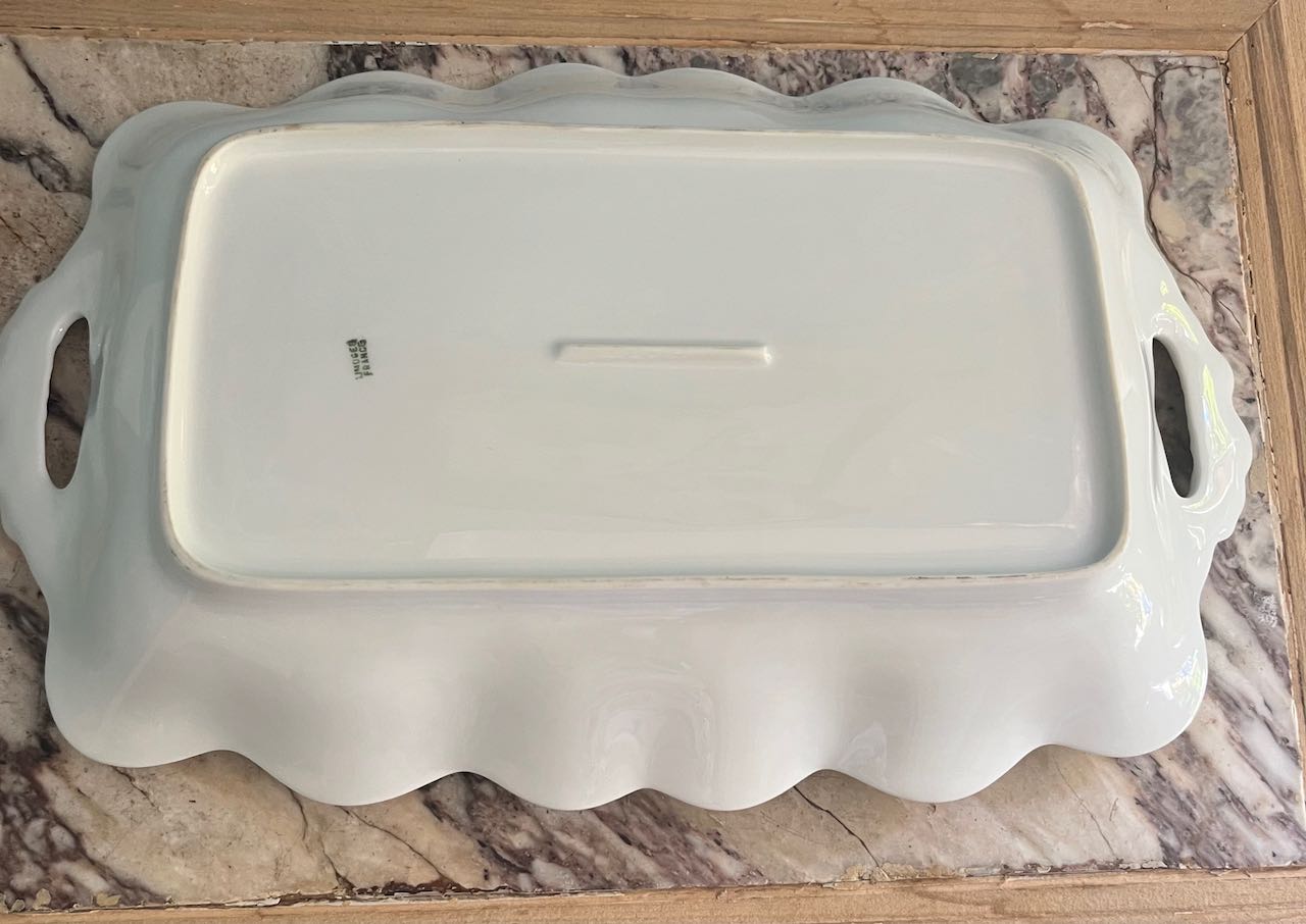 fa870 Gorgeous white platter for Asparagus