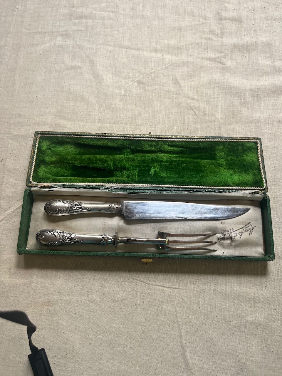 fa934 Set of Parisian meat servers