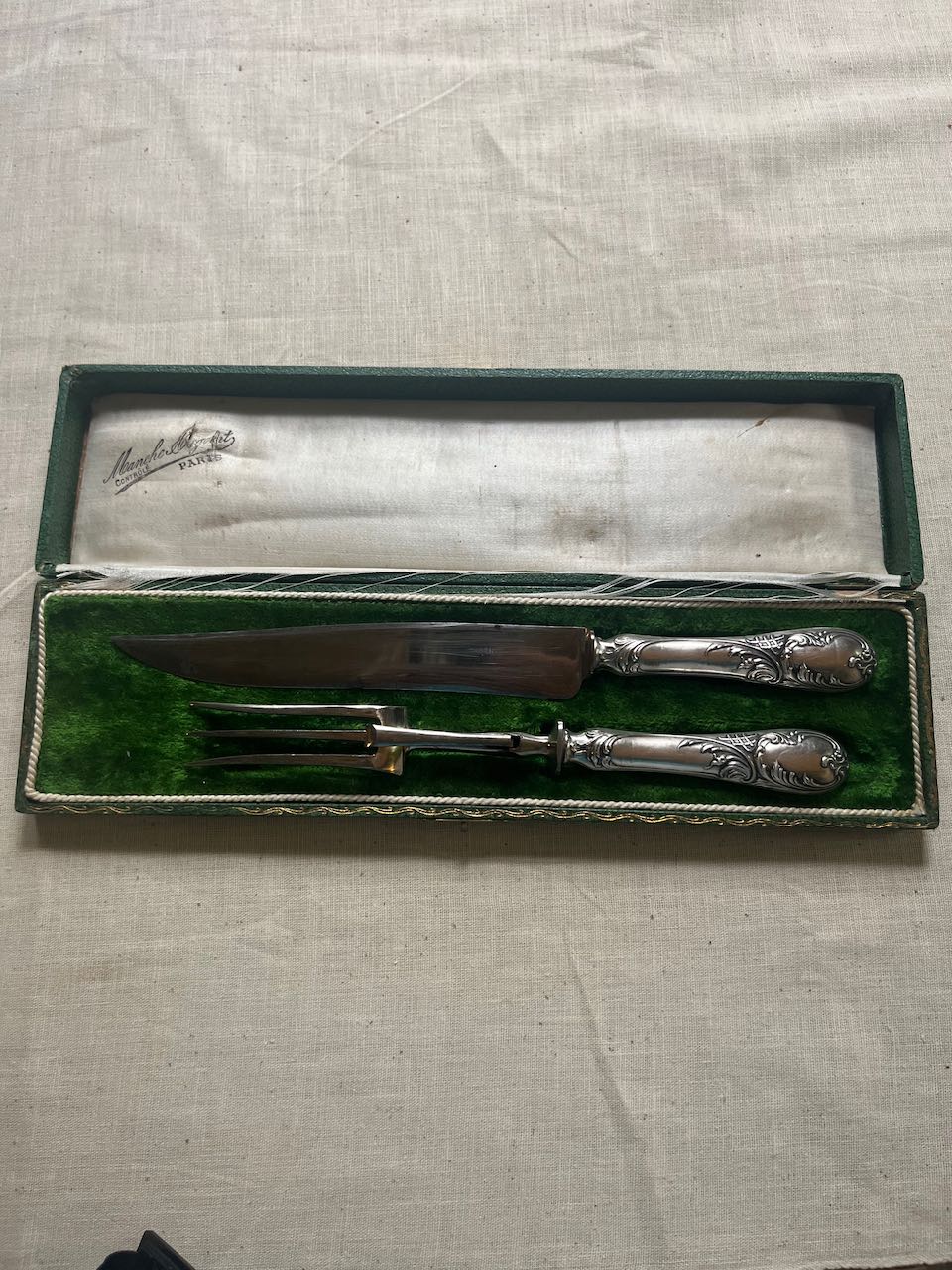 fa934 Set of Parisian meat servers