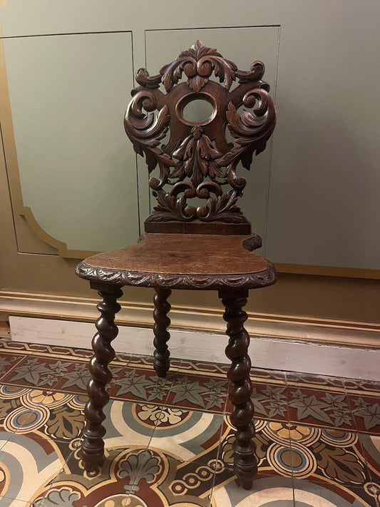 fa935 French antique Alsatian chair (from Alsace)