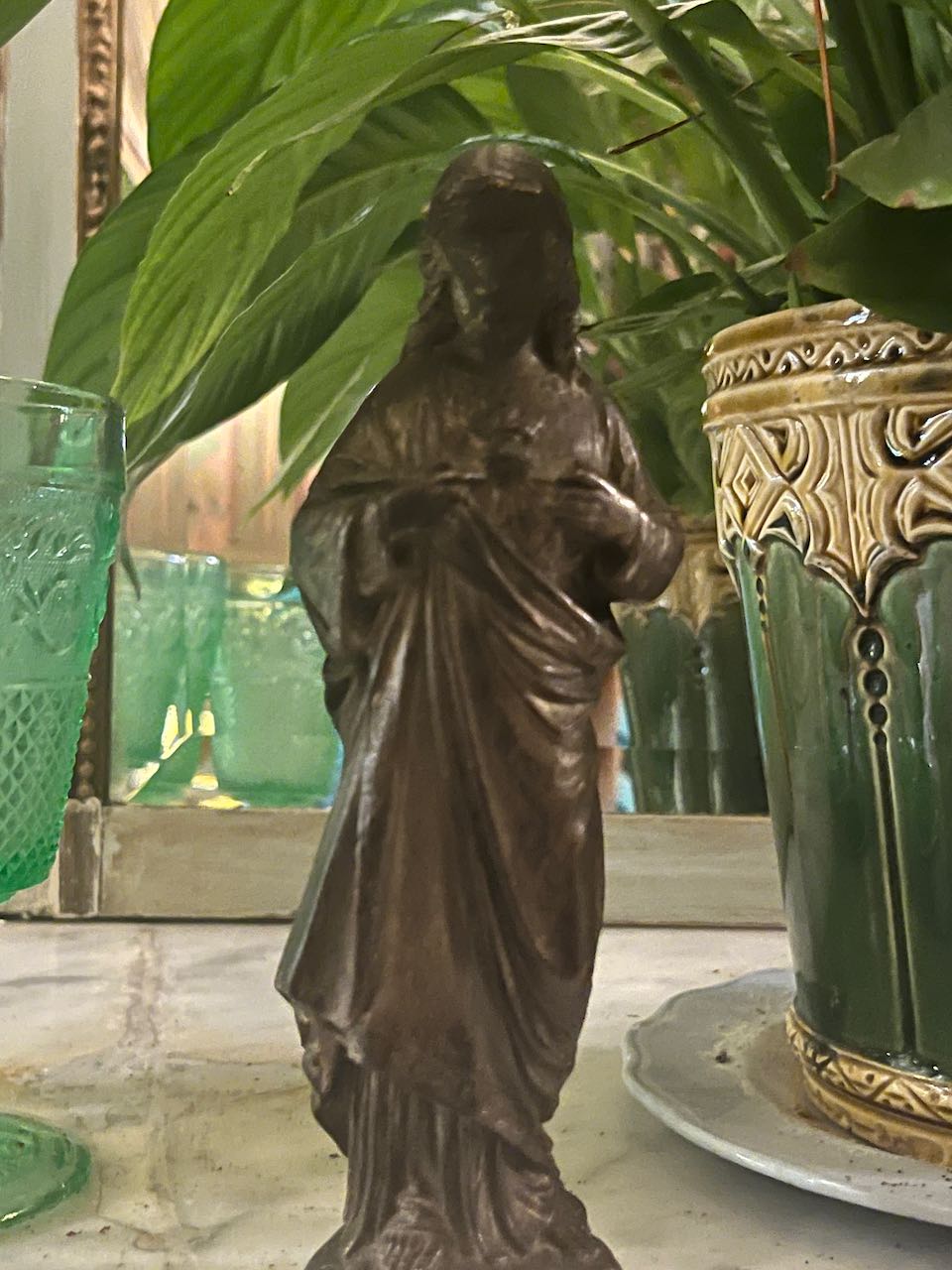 fa936 Small metal jesus